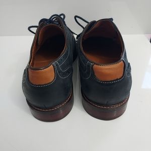 Johnston Murphy Men9.5M Navy Sheepskin Waterproof Dress Shoe$40 /model 20-3947